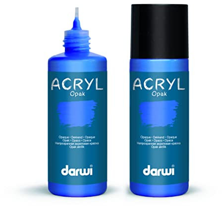 DARWI - DA0220080261C - Un flacon de Peinture Acrylique Opaque - Coloris Indigo - 80 ML - DARWI ACRYLIC