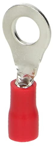 ORNO KK-8102/1/4 isolerade kabelskor set max. tvärsnitt 1 mm², ring för M4-skruv (100 stycken)
