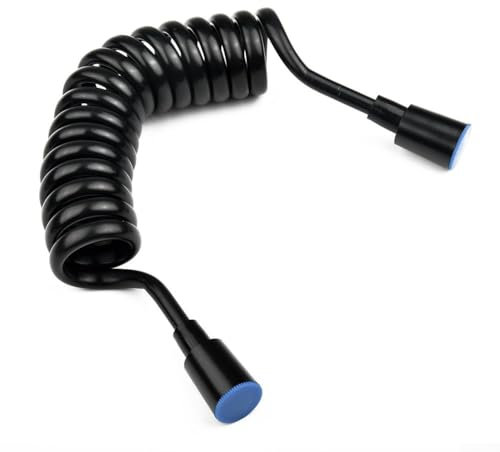 Tuyau de douche flexible à ressort, tuyau de douche télescopique flexible en ABS, tuyau de douche flexible en spirale pour robinet de toilette, pulvérisateur de bidet, douchette à main, robinet de