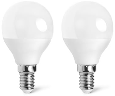 VoltShine Bombilla LED G45 E14 3W - Pack de 2, bajo consumo, luz cálida, ideal para iluminación decorativa y ambientes acogedores.