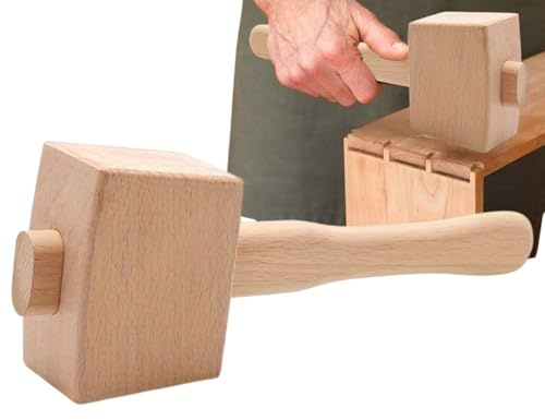 Martello di intaglio in legno, martello di legno di faggio, martello da falegname multifunzionale, martello di legno portatile, martello di intaglio in legno per installare oggetti, forbici da boxe