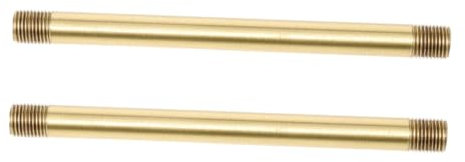 STOBOK 2pcs M10x200mm Pure Copper Threaded Lamp Stem for Wall Lighting Fixture DIY Lamp Hardware Suspension Rod Pendant Light Making Stem