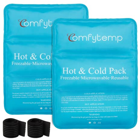 Comfytemp Bolsa Gel Frío Calor Reutilizable, 27 x 37 cm Bolsa Hielo Grande