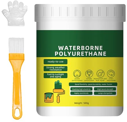 Sellador de revestimiento de goma: revestimiento flexible a prueba de fugas, pintura resistente al agua, sellador multiusos | Pegamento duradero para techo, suelo, tanque, piscina, pared, tubo, balca