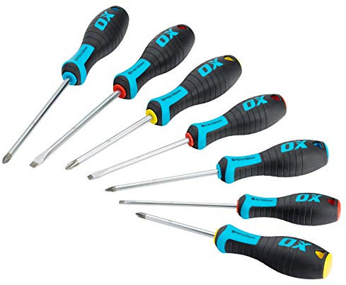 OX Pro 7 Piece Screwdriver Set - Card Display Box