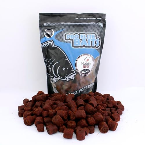 Pro Elite Baits Atractor Pellets 14-20mm | Carp Food | Pellets atractores para Pesca de Peces Grandes | (Robin Red®)