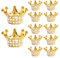 12 toppers per torta a corona, parti sparse per mini corona Abeillo, decorazione per torta riutilizzabile, topper per torta, decorazione per torta ragazza, accessori scintillanti per piccola corona