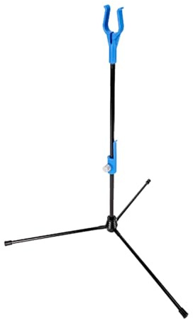 KURUGEILI Support d'arc en Fibre de Verre Léger Démontable pour Arc Classique Arc à Poulies Arc Long et Arc Démontable Bleu