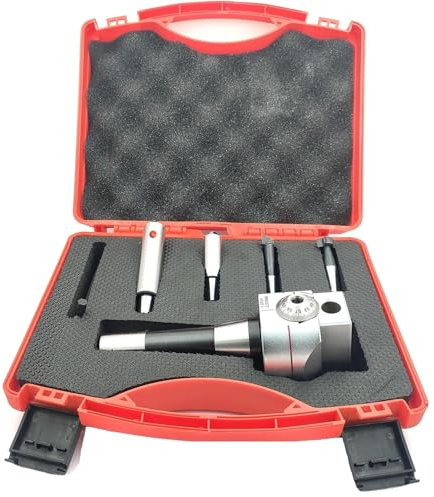 Buyohlic Boring Head 62mm Diameter for Lathe, Milling Machine ((R8 Shank (7/16 UNF x 20 TPI Drawbar))