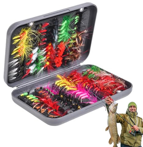 Señuelos de Mosca para la Pesca de Truchas Equipo de Pesca Portátil