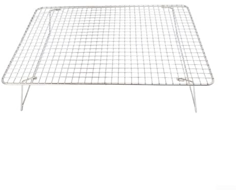 TDCuizent Set di griglie di raffreddamento impilabili a 3 livelli in acciaio inossidabile 304, per cucinare e grigliare, salvaspazio, per torte, biscotti, pane, griglia di circolazione dell'aria