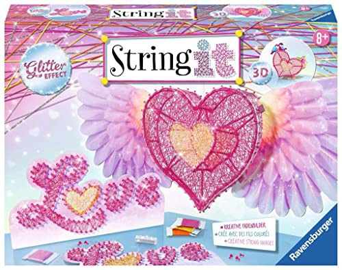 Ravensburger - String It Coeur - string'art - création - Jeu créatif - Enfants dès 8 Ans - 18065 - Version française