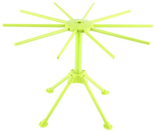 Tomotato Stendipasta da Cucina Stendibiancheria per Uso Domestico con Stendibiancheria per Spaghetti Alto 11 Pollici Facile da Riporre Supporto per Pasta Asciutta e Facile da Usare o Regolare(Verde)