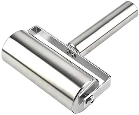Rullo per impastare in acciaio inox/Rullo da cucina Quttin/Rullo per impastare con manico/Rullo per impastare piccoli per pasta pizza, pasta per biscotti, tortine/rullo per argilla polimerica