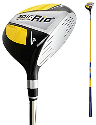 Premium Golfschläger-Holz für Kinder – 1# Junior Golf Putter – Golf Holz Driver Fairway-Hölzer (6–8 Jahre, Gelb)