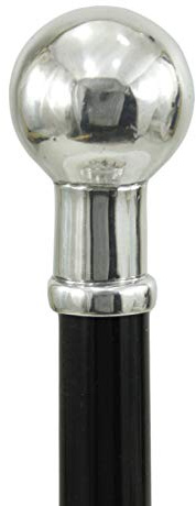 bastón de Paseo con Bola para Hombre y Mujer, Personalizado, de Madera | bastón de Paseo Elegante, sólido, Ceremonial, de colección | Cavagnini, Fabricado en Italia