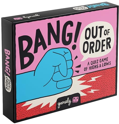 Bang Out Of Order | The brilliant ‘push your luck’ quiz game | A family friendly party game for children, teens & adults | 2+ players