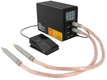 Poste à souder par points 14600 W pour batteries Mini Spot Welding Machine à souder 1625 A Courant Revêtement nickel Broches de soudure Pédale