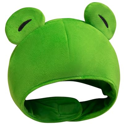 Gorro De Rana Para Niños - Accesorio De Cabeza Para Cosplay | Sombrero De Animal Para Halloween Cosplay | Para Navidad Halloween Fiesta Cumpleaños Actividad Celebración Reunión Familiar Disfrazarse