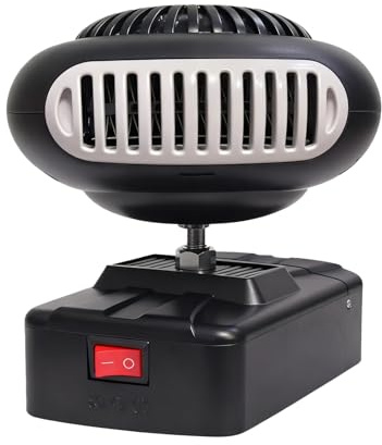 BommFu Chauffage à Piles,Défogeur Portable sans Fil,Chauffage Auto Silencieux Dégivrage De Pare-Brise | pour Camion Auto Moto Berline Pick-Up Scooter SUV Chambre Salle De Bain