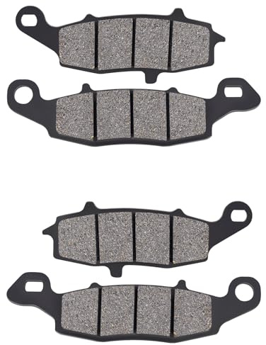 AHL-Kit Motocicleta Pastillas de freno para Kawasaki VN900 Vulcan Classic (LT) 2006-2014/ Custom 2007-2014 (Semi metal)