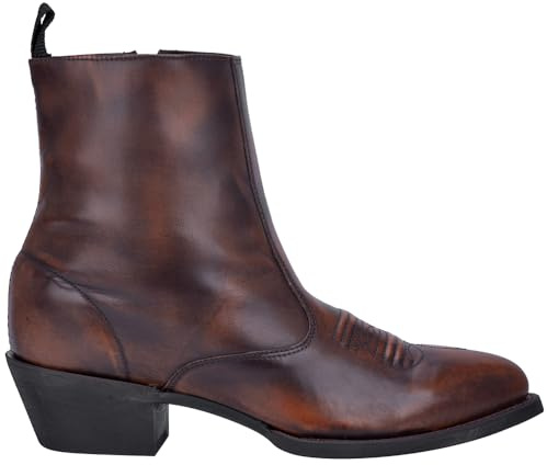Laredo Mens Fletcher Pointed Toe Zippered Casual Boots Ankle - Brown - Size 12 2E