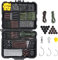Vicloon 272stk Angelhaken Kit, Angelzubehör Set inkl. Jig Haken, Bullet Bass Werfen Sinker Gewichte, Verschiedene Angeln Wirbel Snaps, Sinker Slides, Angelleine Perlen usw mit Angehen Box