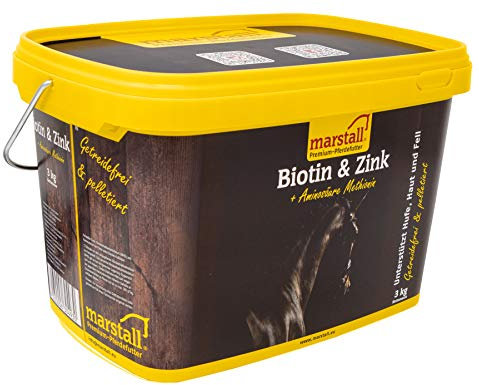 marstall Premium-Pferdefutter Biotin + Zink, 1er Pack (1 x 3 kilograms)
