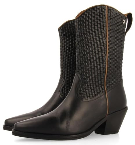 Botas Cowboy Trenzado TACÓN Piel AMPASS