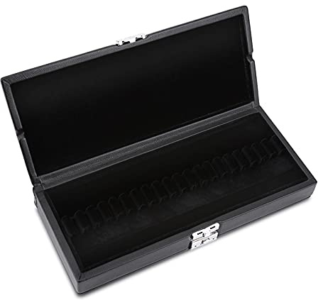 Oboe Reed Box, 40pcs Durable PU Leather Reed Storage Case with Soft Fabric for Students Musicians and Daily Practice