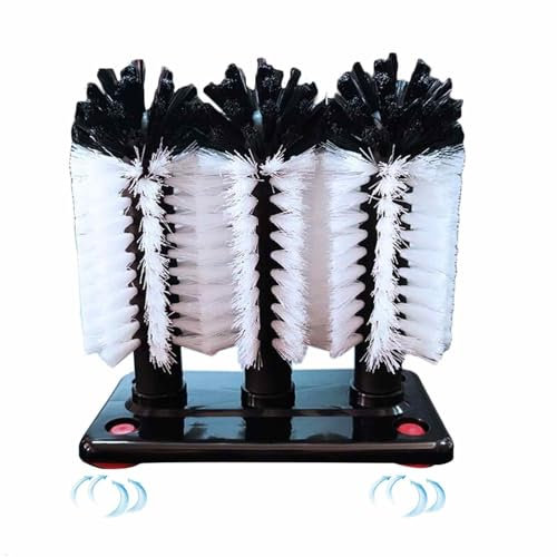 Gläserspülbürste Mit Saugnapf, Gastronomie, Partys &, Gläserbürste, Brush Glass Washer, Wine Glass Cleaner Machine 3-Bürsten-Glaswäscher Reinigungsbürste Glaswaschbürsten-Reiniger