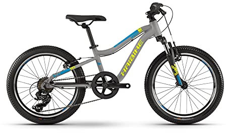 Haibike SEET Greedy 20R SF Kinder Fahrrad 2021 (20 inches, DG-187 (Grau/Blau/Lime Matt))
