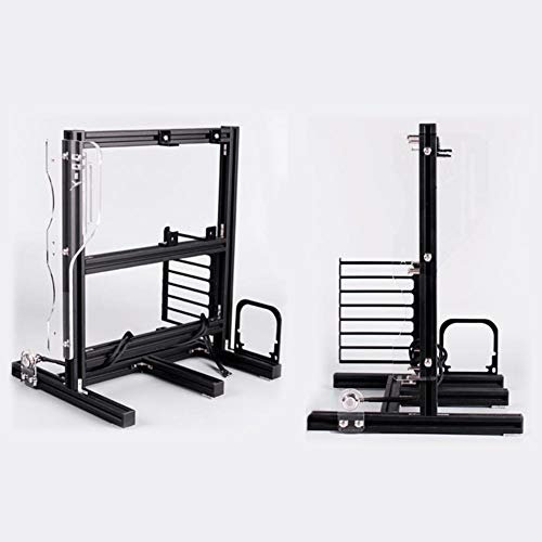 Open PC Case,ATX/M-ATX/ITX Open Chassis Vertical Overclocking Test Platform Chassis,DIY Open Rack + Handle,20x20 Aluminum Profile,Support Independent Graphics Card,Easy to Disassemble(Black)
