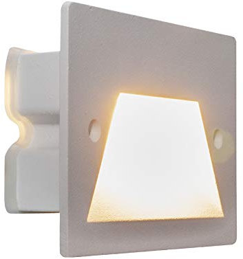 Faretto segnapassi IP65 LED 3W incasso scatola 503 scale giardino viale gradini (Bianco, 6000K)