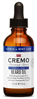 CREMO - Beruhigendes Bartöl Für Männer | Natürliche Öle | Zitrus & Minze Duft | 30ml