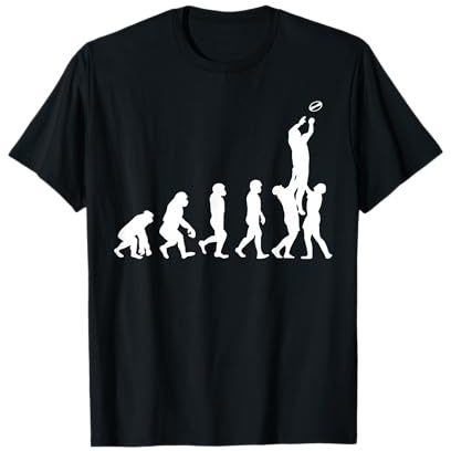 Evolution Humaine Et Rugby Sport Equipe Homme Femme Cadeau T-Shirt