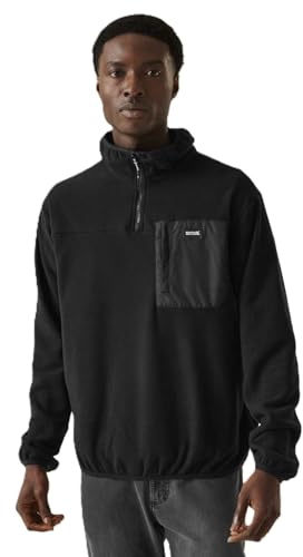 Regatta Mens Frankie Half Zip Micro Fleece Plush Stretch Warm Winter Layer Top