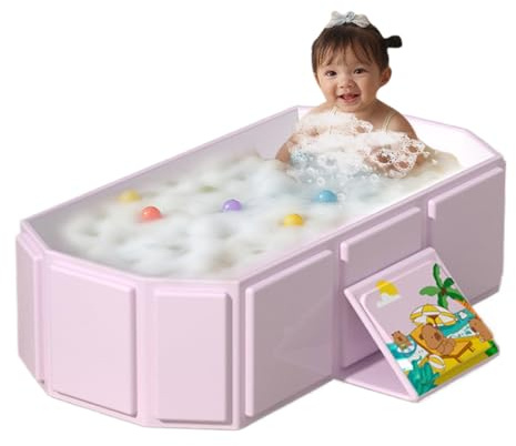 Tragbare Badewanne Für Kleinkinder - Zusammenklappbare Duschewanne Für Kleinkinder,Rutschfeste Liege- und Sitzfunktion Badeeimer für Reisen und Zuhause
