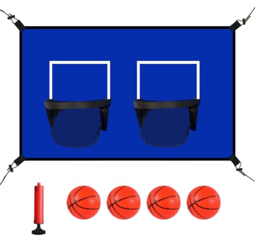 Basketkorg För Trampolin - Bärbar Målkorg För Trampolin - Lekset Nät Tillbehör Utomhus Aktiviteter Alla Åldrar Camping Lekplats