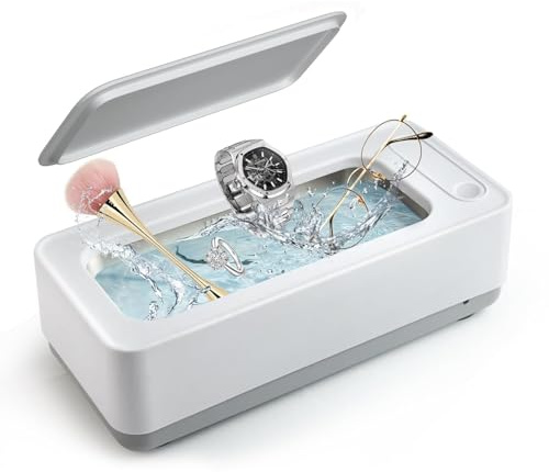 Ultraschallreinigungsgerät Brille Ultraschall Brillenreinigungsgerät Ultrasonic Sonic Cleaner Ultraschallbad 45000Hz Ultraschallreiniger Brille Für Reinigung Brillen Schmuck Uhren Zahnprothesen.