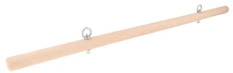 Tdoutop Barra de Pilates Roll Down, Barra de Pilates Reformer, Barra de Equilibrio, Barra de, Barra de Tracción, Material de Madera Y Acero Inoxidable, a