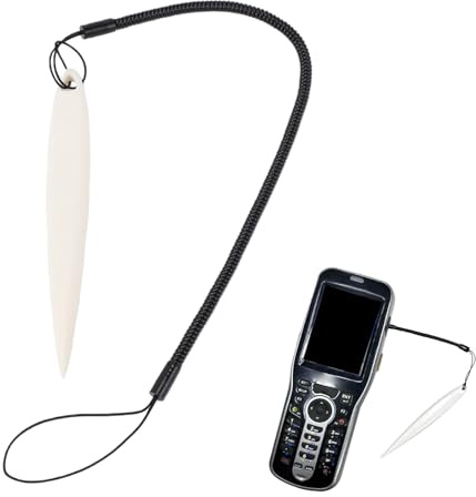 Diyeeni Resistiv Stylus, Känslig, Repsäker Pekskärmspenna med Anti-förlorat Fjäderrep, för POS PDA-enheter med Resistiv Pekskärm (Vit)