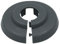 FUX 6 Stück Einzel Heizungsrohr Rosette, verschiedene Größen, Rohrabdeckung, Abdeckrosetten, Heizung, Verkleidung, Heizkörper Rosetten, Polypropylen in Sonderfarben (15mm, Staubgrau RAL 7037)