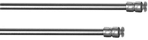 Klemmstange für Fenster Gardine Länge wählbar bis 120 cm (60-90 cm (edelstahl-optik))