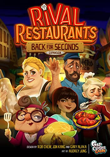 Gap Closer Games Rival Restaurants: Back for Seconds - Board Game for 2-6 Players, Ages 12+