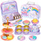 Hnyoou Tea Set for Toddlers,33 Pcs Kids Tea Set Tea Sets for Children,Tea Party set for Children Kids with Food Dessert Tray Teapot Kitchen Accessories for Boys Girls Pretend Play Age 3 Years