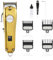 GEEPAS Professional Hair Clipper for Men | Cordless/Corded Trimmer LCD Display for Hair Stubble | Rechargeable Shaver 240 Min Runtime Stainless Steel Blades 4 Comb Lengths | 2 Year Warranty 2500mAh