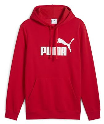Puma ESS No. 1 Logo Hoodie FL, Sweats à Capuche Homme, for All Time Red,