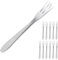 Dessert Forks 12 Pieces, 12.8cm Cake Forks, Stainless Steel Pastry Forks Set, Small Fruit Forks, Silver Appetizer Forks Cutlery Set, for Home, Kitchen, Restaurant, Dishwasher Safe