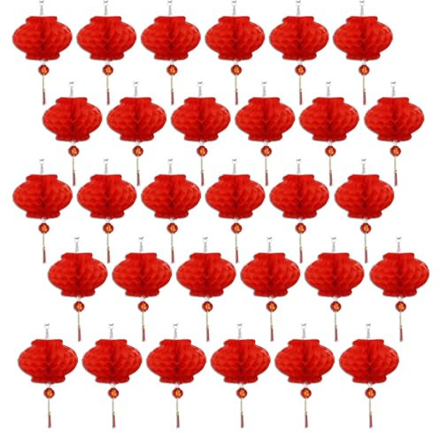Decorazione Lanterna Rossa, Appendere Lanterne Rosse，Lanterne Volanti Di Carta, Lanterna Cinese Uniche ed Eleganti Usato per Matrimonio, Capodanno, Capodanno Lunare, Decorazione del Ristorante